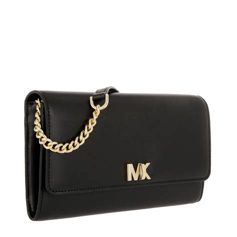 michael kors mott leather clutch black|Michael Kors Womens Mott Clutch Black (BLACK): Handbags: .